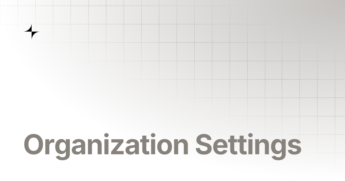 Organization-level Configurations | ROX Docs